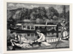 Steaming and Punting, a Sketch Near Cliveden Woods by Anonymous
