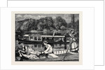 Steaming and Punting, a Sketch Near Cliveden Woods by Anonymous