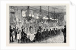 Banquet Given to the Alabama Arbitrators by the Geneva Conseil D'État, Count Sclopis Reading His Speech by Anonymous