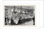 Banquet Given to the Alabama Arbitrators by the Geneva Conseil D'État, Count Sclopis Reading His Speech by Anonymous
