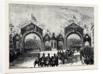 Prince Arthur at Leeds: Triumphal Arches at the Junction of Roundhay Road and Chapletown Road by Anonymous