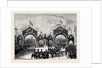 Prince Arthur at Leeds: Triumphal Arches at the Junction of Roundhay Road and Chapletown Road by Anonymous