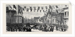 The Duke and Duchess of Teck at Southport: Arrival of the Duke and Duchess at the Railway Station by Anonymous