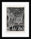 Interior of the New City Library, Guildhall, London by Anonymous