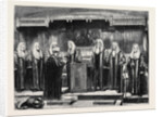 Swearing-in the New Lord Chancellor at Westminster Hall, London by Anonymous