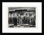 Swearing-in the New Lord Chancellor at Westminster Hall, London by Anonymous