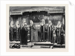 Swearing-in the New Lord Chancellor at Westminster Hall, London by Anonymous