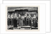 Swearing-in the New Lord Chancellor at Westminster Hall, London by Anonymous