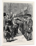 Installation of Sir W.M. Gomm, G.C.B., G.C.S.I., As Constable of the Tower, Inspecting the Beefeaters, London by Anonymous