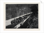 Sketches in New York During the Presidential Election: Evening Procession of Political Clubs Viewed from a Window by Anonymous