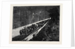 Sketches in New York During the Presidential Election: Evening Procession of Political Clubs Viewed from a Window by Anonymous
