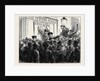 Sketches in New York During the Presidential Election: Outside a Newspaper Office by Anonymous