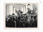 Sketches in New York During the Presidential Election: Outside a Newspaper Office by Anonymous