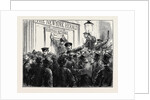 Sketches in New York During the Presidential Election: Outside a Newspaper Office by Anonymous
