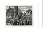Sketches in the Agricultural Districts: Labourers Meeting at the Eleanor Cross, Geddington, Northamptonshire by Anonymous