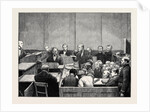 The Hyde Park Prosecutions: A Sketch in Marlborough Street Police Court, London by Anonymous