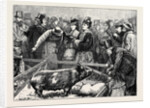 Visitors at the Cattle Show: A Pig Pen by Anonymous