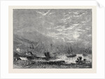 The Hurricane at Plymouth: View in Batten Bay the Evening after the Gale by Anonymous