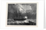 The Hurricane at Plymouth: Ships in Distress Burning Blue-Lights in Batten Bay by Anonymous