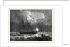 The Hurricane at Plymouth: Ships in Distress Burning Blue-Lights in Batten Bay by Anonymous
