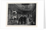 The Prince and Princess of Wales at Chatsworth: The Library by Anonymous