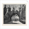 The Prince and Princess of Wales at Chatsworth and Derby: Triumphal Arch at Derby by Anonymous