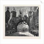 The Prince and Princess of Wales at Chatsworth and Derby: Triumphal Arch at Derby by Anonymous