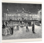 The Prince and Princess of Wales at Derby: The Railway Station Illuminated by Anonymous