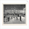The Prince and Princess of Wales at Derby: The Railway Station Illuminated by Anonymous