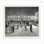 The Prince and Princess of Wales at Derby: The Railway Station Illuminated by Anonymous