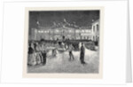 The Prince and Princess of Wales at Derby: The Railway Station Illuminated by Anonymous
