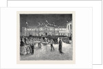 The Prince and Princess of Wales at Derby: The Railway Station Illuminated by Anonymous