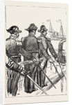 The Visit of the French Fleet: French Officers Saluting H.M. The Queen by Anonymous
