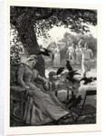 Unwelcome Visitors: Crows at a Tennis Party in India by Anonymous