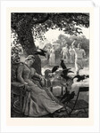 Unwelcome Visitors: Crows at a Tennis Party in India by Anonymous