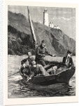 The Holiday Season, Fishing Off the Start Light House by Anonymous