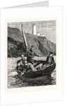 The Holiday Season, Fishing Off the Start Light House by Anonymous