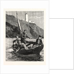 The Holiday Season, Fishing Off the Start Light House by Anonymous