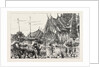 The Royal Family of Siam: The King and Crown Prince in Front of the Royal Pavilion by Anonymous