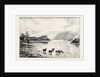 Highland Cattle Among the Islands in Loch Lomond by Anonymous