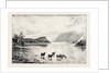 Highland Cattle Among the Islands in Loch Lomond by Anonymous