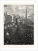 The Funeral of Mr. C.S. Parnell: The Procession Passing Through Sackville Street, Dublin by Anonymous