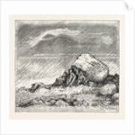 Deer Stalking in the Forest of the Black Mount, Argyllshire: Waiting in the Mist and Rain for the Stag to Rise, When Suddenly the Wind Changes and He Bolts by Anonymous