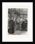 The Lord Chancellor Expressing Her Majesty's Approval of the Election of Mr. Alderman Evans As Lord Mayor Presenting the Loving Cup in the Princes' Chamber of the House of Lords by Anonymous