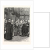 The Lord Chancellor Expressing Her Majesty's Approval of the Election of Mr. Alderman Evans As Lord Mayor Presenting the Loving Cup in the Princes' Chamber of the House of Lords by Anonymous