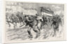 The Gales on the South Coast, Dragging the Lifeboat from Brighton to Portslade by Anonymous