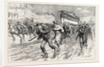 The Gales on the South Coast, Dragging the Lifeboat from Brighton to Portslade by Anonymous