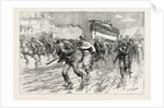 The Gales on the South Coast, Dragging the Lifeboat from Brighton to Portslade by Anonymous