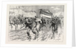 The Gales on the South Coast, Dragging the Lifeboat from Brighton to Portslade by Anonymous