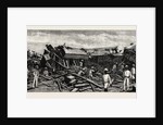 The Accident Near Nagpur on the Great Indian Peninsula Railway: The Wreck of the Leading Engine is Shown Lying Upon Its Side by Anonymous